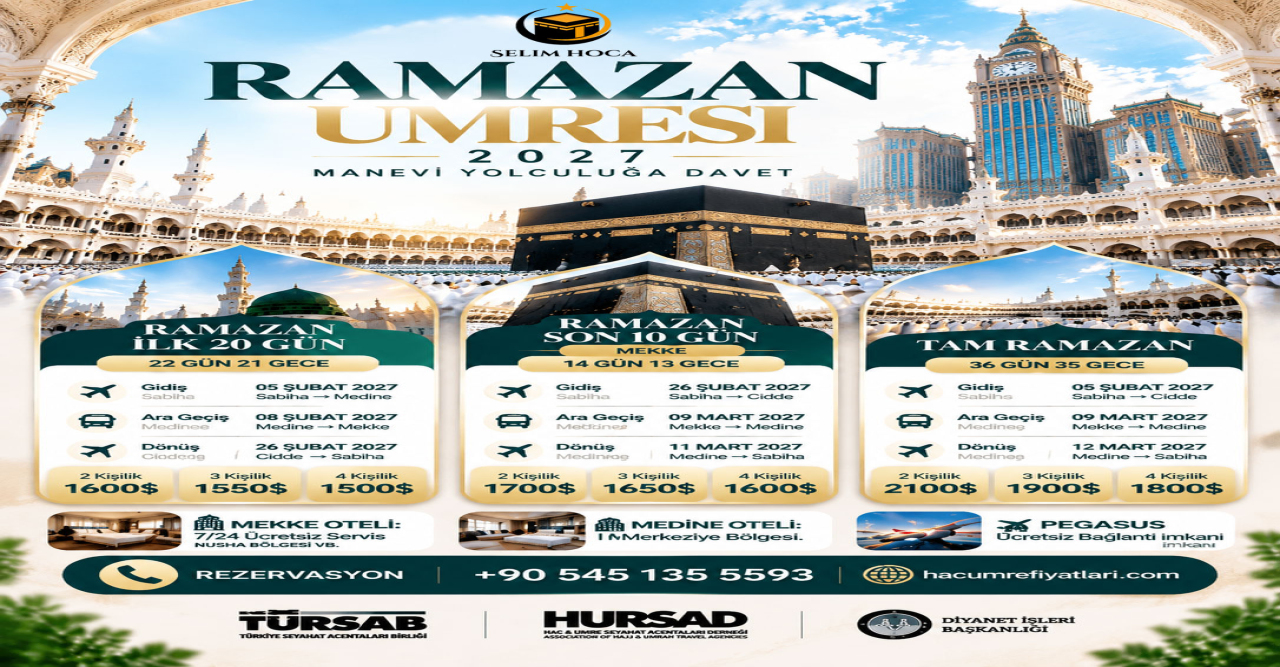 2027 Ramazan Umresi Turları | Mekke ve Medine Umre Programları 1