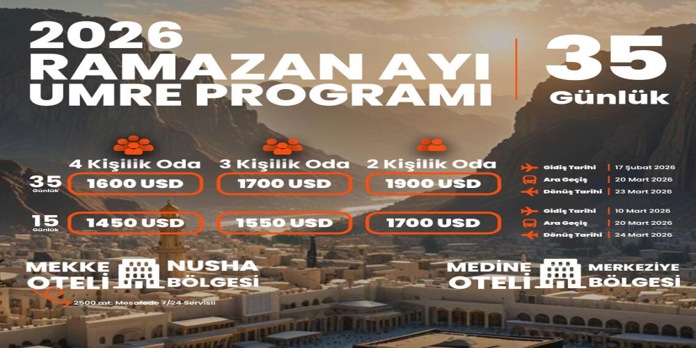 ramazan umre fiyatları 2026
